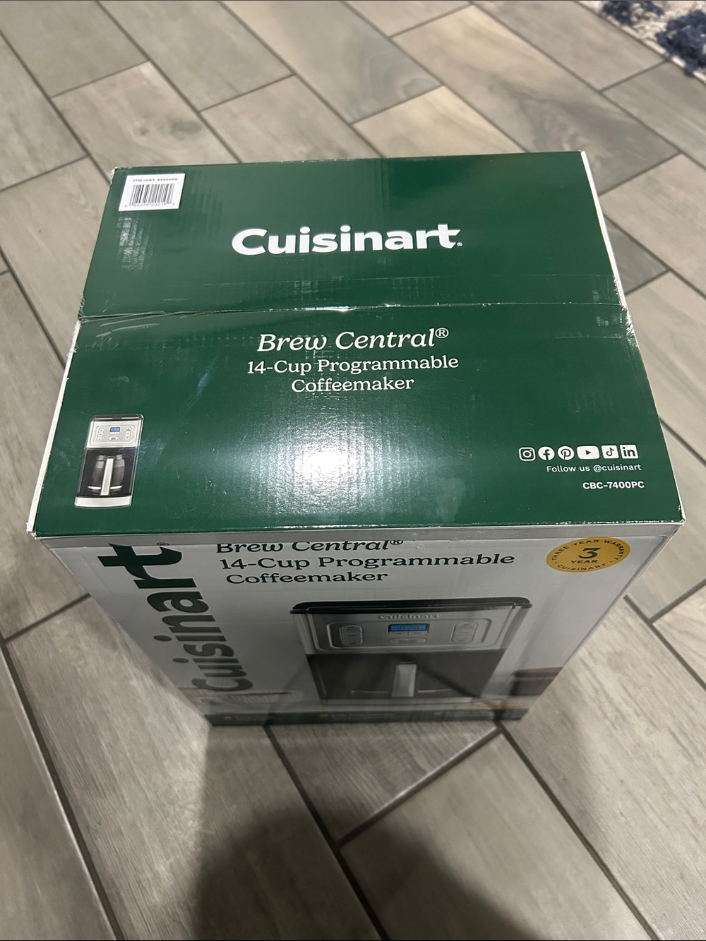Cuisinart Brew Central 14-Cup Programmable Coffeemaker Coffee Maker CBC-7400PC - Picture 2 of 2